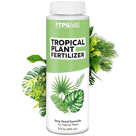 TPS NUTRIENTS Tropical Plant Fertilizer for All Tropical Indoor and Outdoor Plants, Liquid Plant Food 8 oz (250mL)