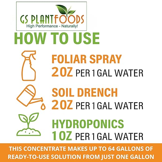GS Plant Foods Root Ruckus Compost Fertilizer Organic Plant Food - Turbo Charged Compost for Plants - Humic Acid & Sea Kelp Nutritional Root Supplement for Lawns, Soil, Shrubs & Vegetables - 1 Gallon