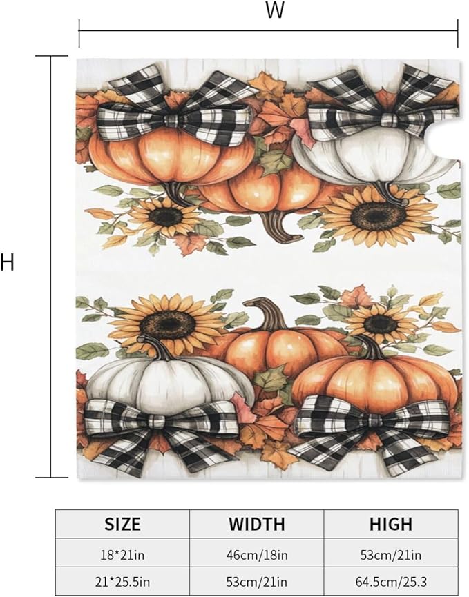Mailbox Covers Pumpkin Sunflower Fall Thanksgiving Pumpkin Sunflower Fall Thanksgiving Magnetic Letter Post Box Cover Standard Size 21 x 18 Inch Garden Yard Home Decorative