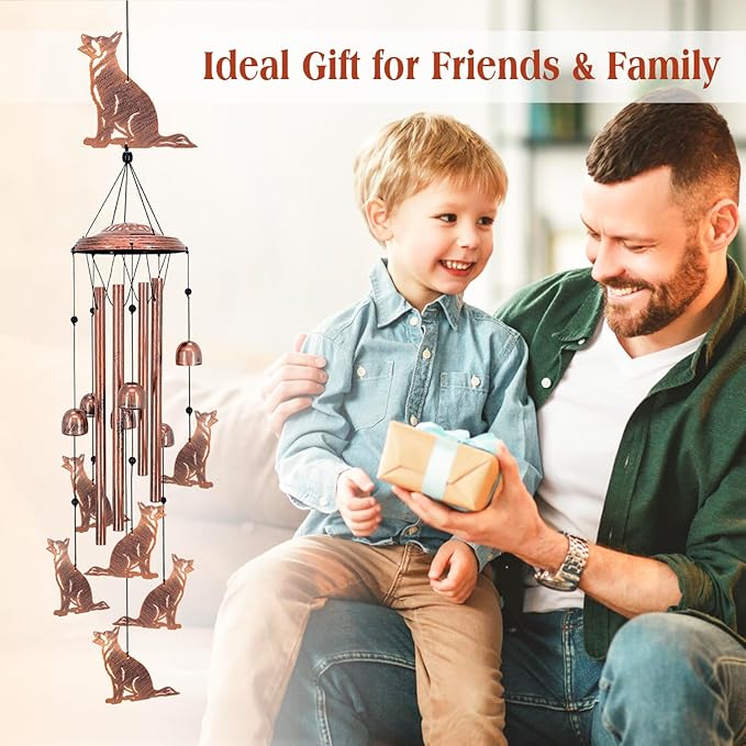 German Shepherd Dog Wind Chimes for Outside,Dog Gifts for Women Men/Memorial/Sympathy/Birthday Gifts Metal windchimes Outdoors/Indoors,Garden Decor,Patio,Home,Porch,Yard Decorations