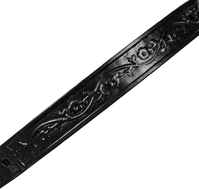 Evergreen Garden Metal Garden Obelisk Trellis for Climbing Plants Outdoor | Indoor Plant Trellis for Potted Plants | Floral Pattern Arch Trellis (7 Feet, Black)