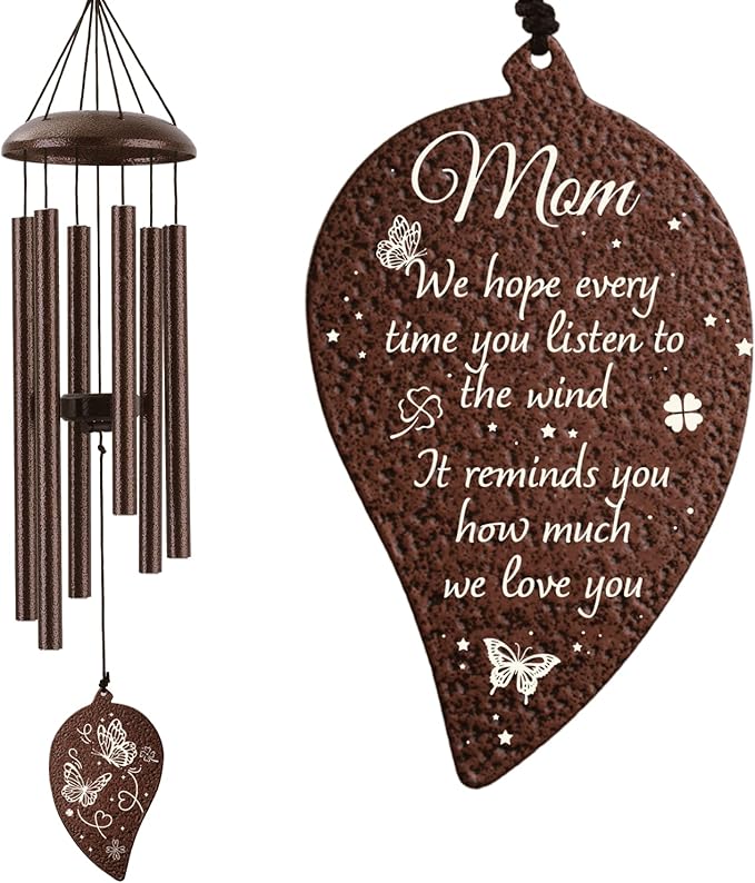 for Mom 32", Mom Wind Chimes, Mother Birthday Gift from Daughter Son, Love Reminder Gifts for Birthday