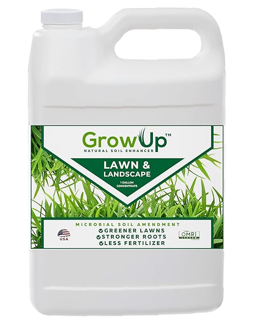 Grow Up Microbial Soil Amendment – Promotes Plant Growth, Root Development & Soil Health – Organic Formula – Made in USA