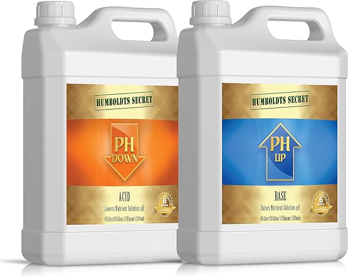 Humboldts Secret pH Up and pH Down Control Kit | Liquid Nutrient Solution Balancer for Plants | for Soil, Hydroponic, Coco, and DWC Systems | Supports Nutrient Absorption and Growth | 32 Ounce