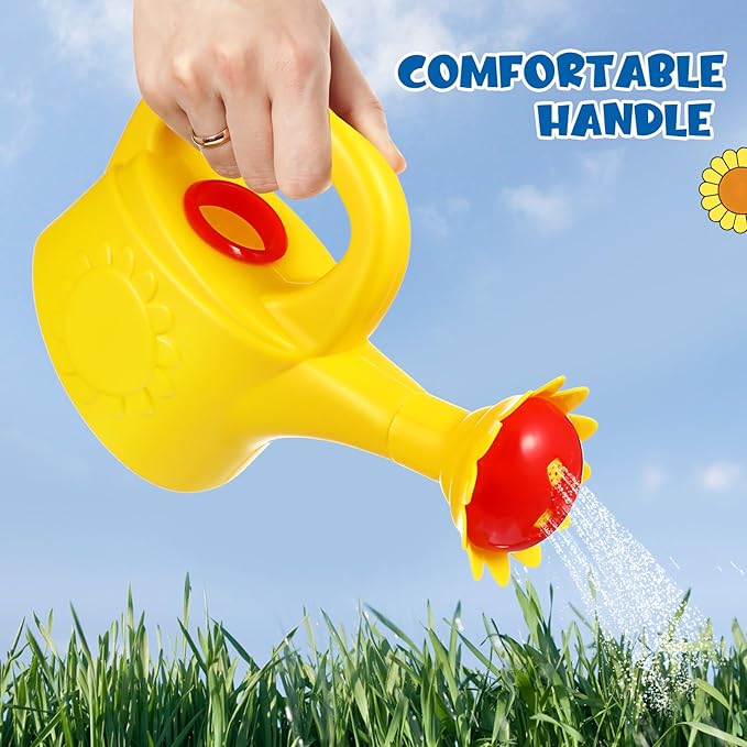 Chicken Watering Cans, Plastic Watering Can Watering Can Kids Beach Watering Can Toys, 2 Pieces (Random Color)