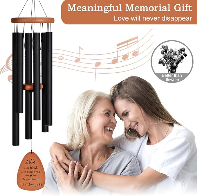 Wind Chimes for Outside, Memorial Wind Chimes for Loss of Loved one, Memorial/Sympathy/Remembrance Gifts,Outdoor Clearance for Home & Garden Decor