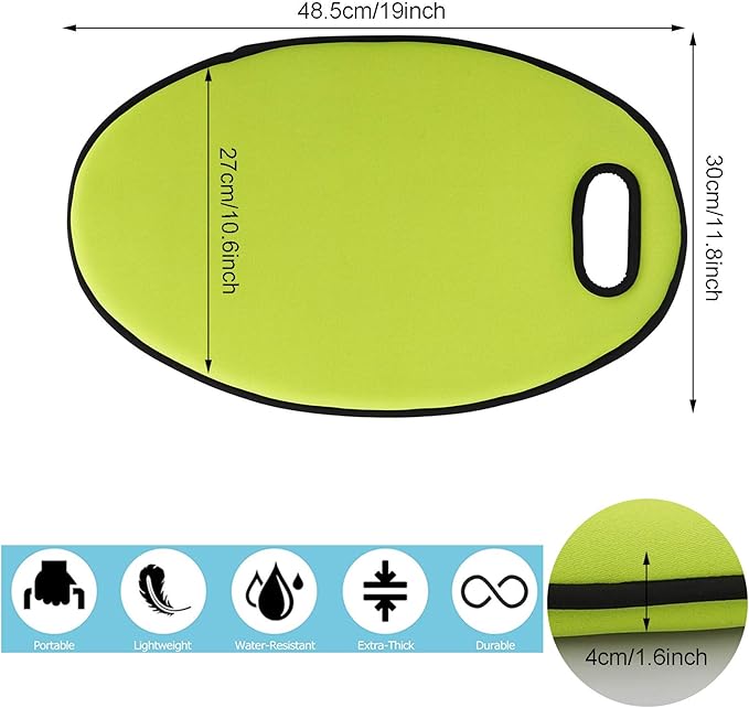 Thick Kneeling Pad, Memory Foam Kneeling Pads, Garden Kneeler for Gardening, Portable Oval Kneeler Mat Gardening Knee Pads for Gardening Baby Bath Time Housework Yoga(#1)