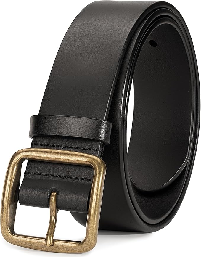 Thicken Full Grain Leather Mens Belt Heavy Duty Mens Work Belt Mens Belt High Hardness Buckle Packed In Gift Box