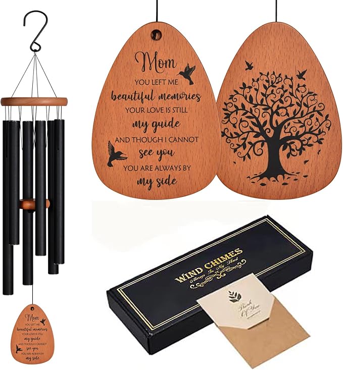 Memorial Wind Chimes, Memorial Gifts for Loss of Mom, Sympathy & Bereavement Gifts, Windchimes in Memory of Mother