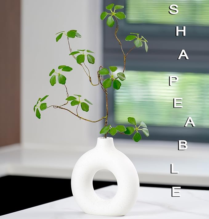 4PCS Faux Eucalyptus Stems with Leaf, 33.5" Fake Greenery Stems Artificial Plants Stems for Vase Filler Decoration, Faux Bendable Branches for Centerpieces Decor