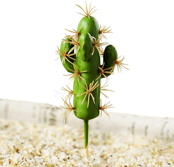 Cayway 10 PCS Faux Fake Succulents Artificial Cactus DecorFaux Cactus Cacti Plant Artificial Cactus Succulent Artificial Succulent Plants for Decoration Faux Cactus Plant Bulk