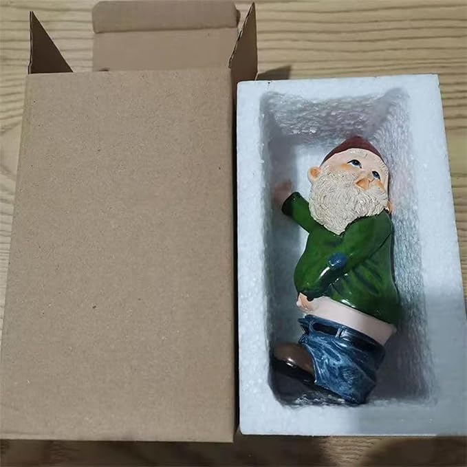 Funny Garden Gnomes Statues Decorations, Funcky Gift Ornaments Decor Gnomes Figurines Garden Summer Lawn Decor Birthday Gifts for Women Mom Grandma 5.9 Inch