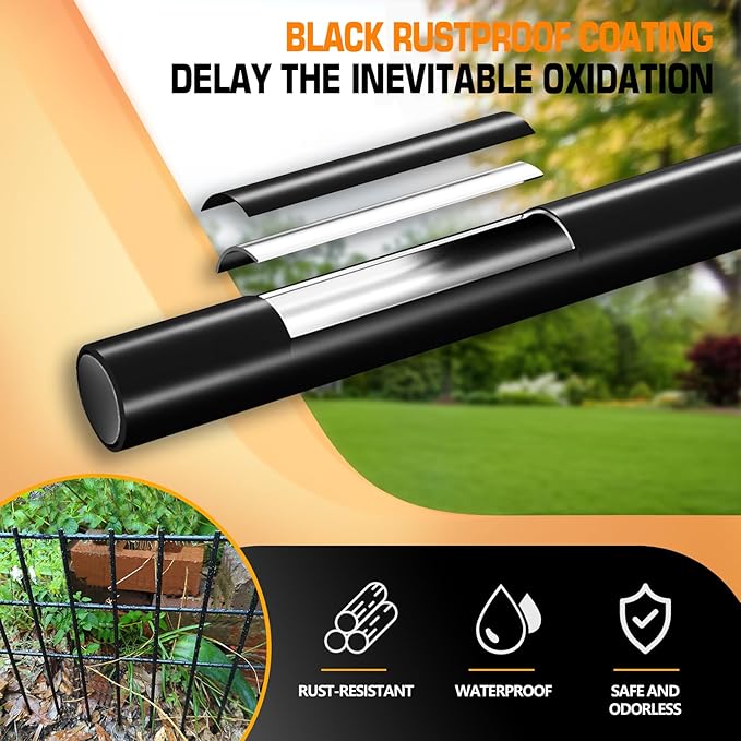15 Panels Dog Digging Fence Barrier, 16.25ft(L) X 12in(H) Animal Barrier Fences, No Dig Defense Rabbits Fencing for Garden Outdoor Yard Deck Bottom Blocker
