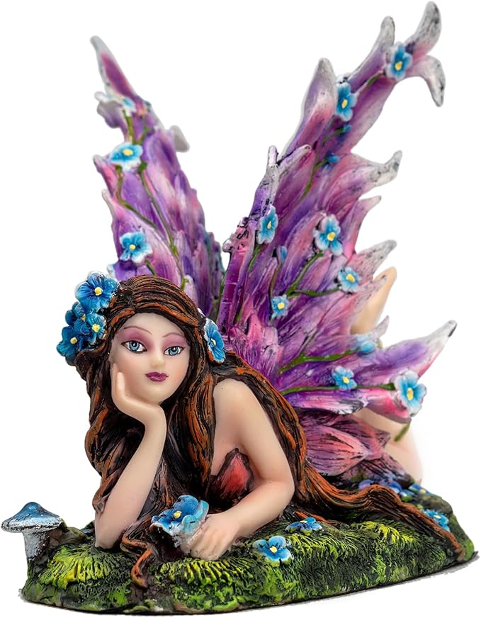 Fantasy Dragon Fairy Figurine Set，Enchanted Garden Fairy Resin Figurine - Handcrafted Lawn Fairy Statue for Home Décor, Unique Gift for Nature Lovers