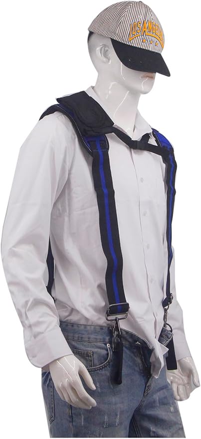 Cedriany Tool Belt Suspenders for Work Belt Suspenders Heavy Duty Padded with Attachment Loops for Men