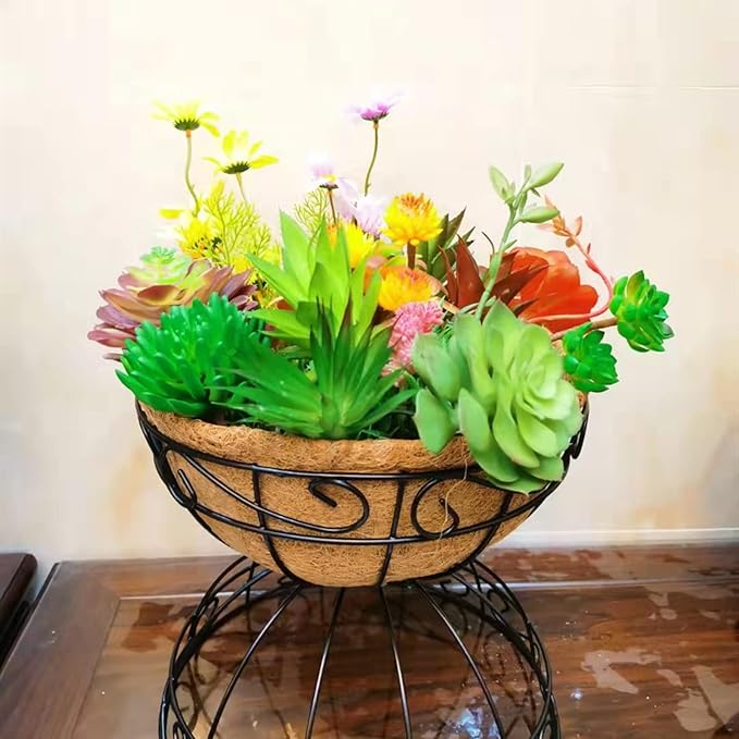 16 Inch Coco Liner for Planters, 2PCS Round Replacement Plant Basket Liner, Coco Fiber for Hanging Basket
