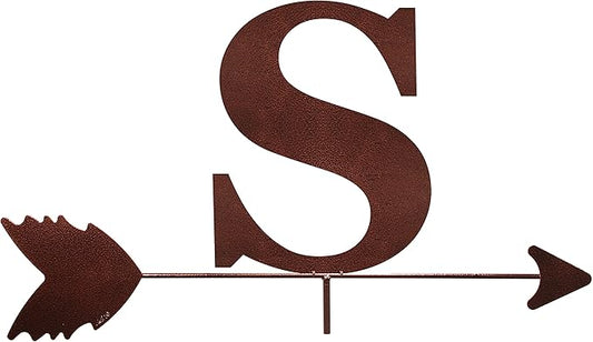 SWEN Products Monogram Letter Weathervane Interchangeable Top Arrow Only
