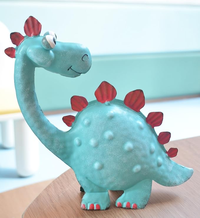 GIFTME 5 Dinosaur Garden Statues Outdoor Decor for Patio,Backyard,Porch,Lawn Spring Garden Sculpture,Kid's Room Dinosaur Figurine Cartoon Home Decor
