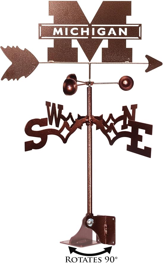 SWEN Products Michigan Wolverines Weathervane (Adjustable Mount)