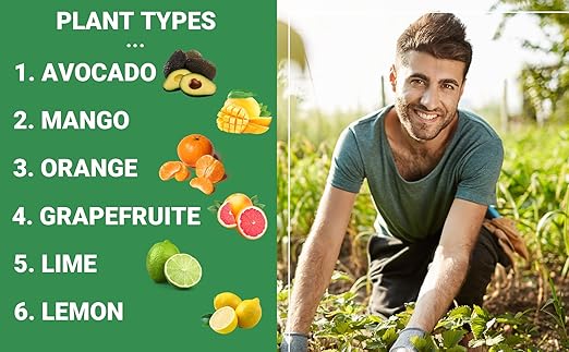 6-4-6 Avocado and Citrus Tree Professional Fertilizer Plant Food for Outdoor/Indoor Gardening; Quick-Release Nitrogen Fertilizer; Orange, Lime, Avocado and Lemon Tree Fertilizer (1 Quart)