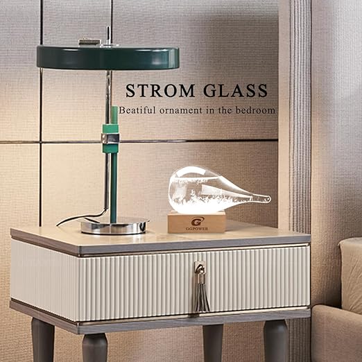 Storm Glass Weather Predictor,Christmas Unique Gifts, Christmas Snow Globe Barometer, Storm Glass Weather Station, Decorative Weather Predictor,Decorative Glass Bottles for Home and Office