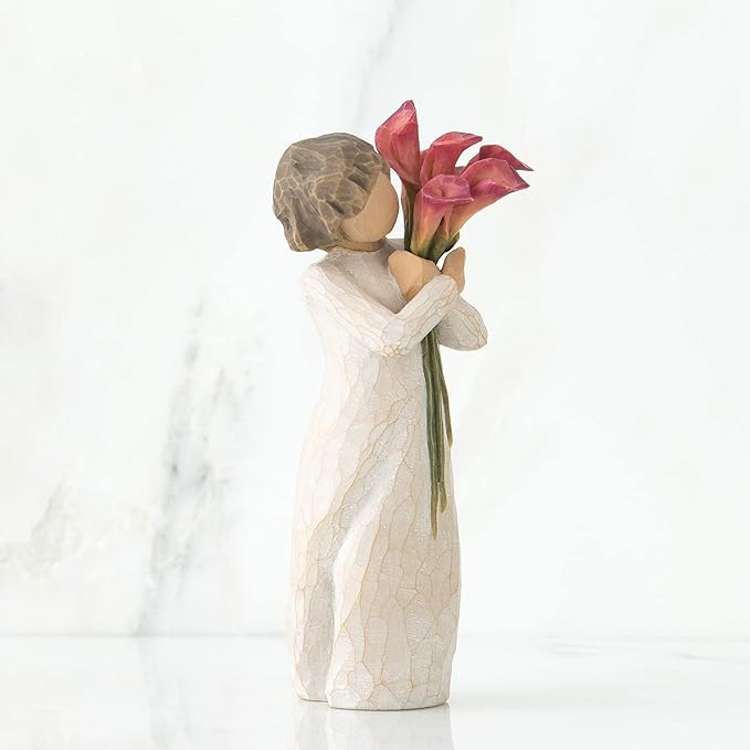 Willow Tree Bloom, Like Our Friendship, Vibrant and Ever-Constant, A Gift to Celebrate Friendships, or for Those Who Love Flowers, Sculpted Hand-Painted Figure