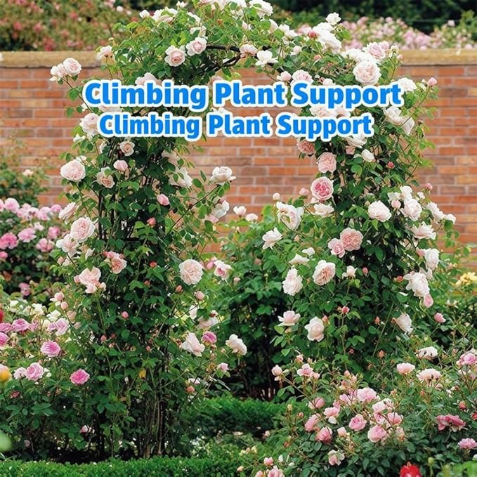 Garden Arch Trellis,Metal Pergola Arbor, Wedding Arch Flowers Frame Backdrop Stand,Garden Arch Arbor for Climbing Plant Wedding Bridal Party Decoration,Assemble Freely 2 Sizes