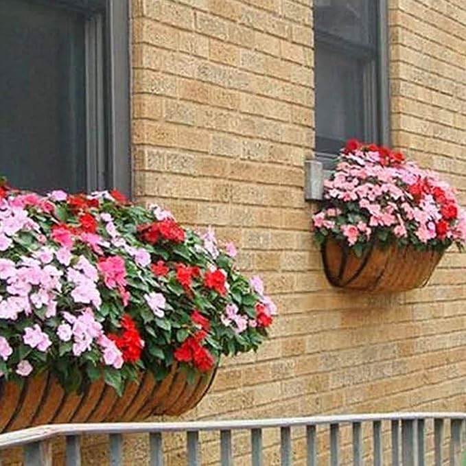 chengchuang 2 Packs Natural Coco Fiber Replacement Liner, 24/30/36/48 in Coconut Liners for Planters, Coco Liners for Window Box/Hanging Basket Liners, Durable Coconut Coir for Planting (48 inch)