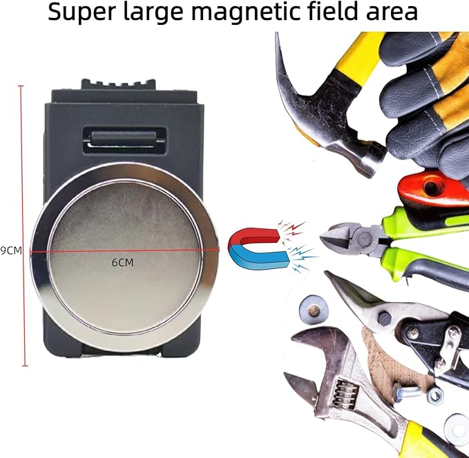 Magnetic Tool Holder,Magnetic Belt Clip-On Belt Holster for Wrench, Pliers, Screw Driver, Hammer, Screws, Nails,Sockets, Trowel, Drill Bit