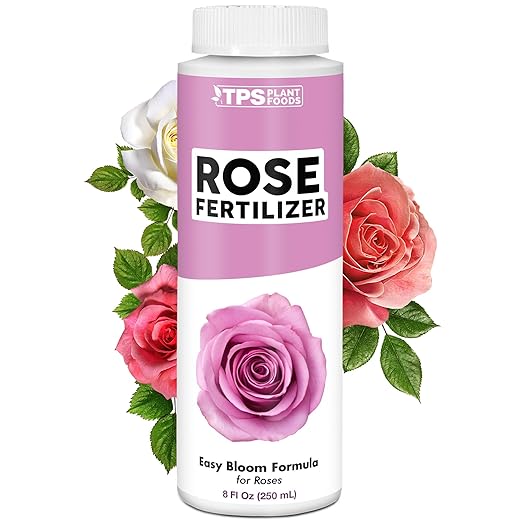 TPS NUTRIENTS Rose Fertilizer for Flowering Plants, Liquid Plant Food 8 oz (250mL)