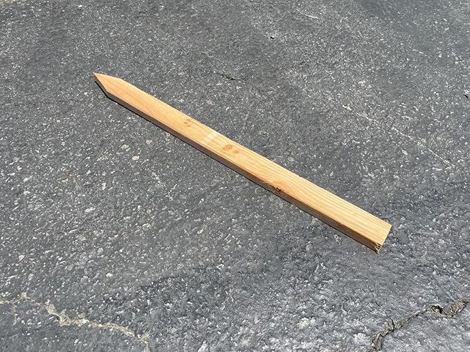 Sandbaggy 24" Wooden Grading Stakes - Heavy Duty for Construction, Gardening, Surveying, Concrete Forms - Chisel Point, Douglas Fir Wood - Made in The USA (50 Stakes)