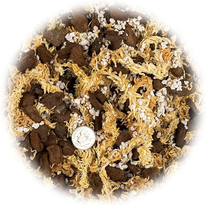 Premium Sphagnum Moss, Perlite and New Zealand Pine Bark Blend for Carnivorous Plants - 10 Quart - Perfect for Venus Fly Traps, Pitcher Plants, Sarracenia, Butterworts, and Sundews by GARDENERA