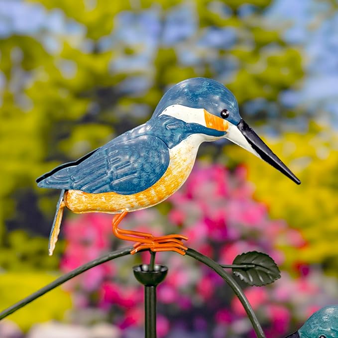 Decorative Iron Bird Garden Stake in 5 Styles (Hummingbirds Tiny & Teeny)