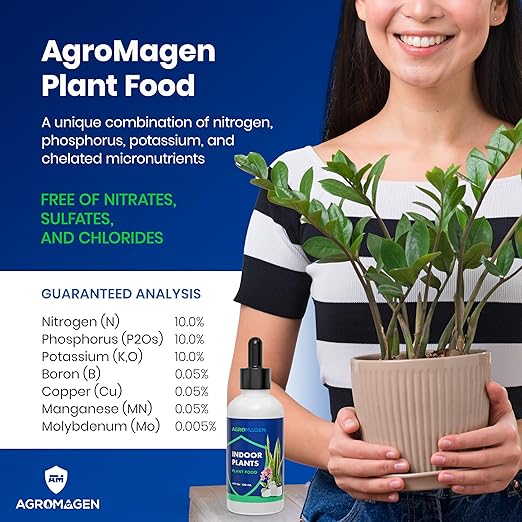 Indoor Plant Food with Essential Nutrients & Chelated Micronutrients, Liquid Fertilizer 4 fl.oz.