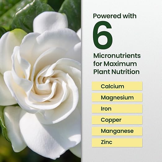32oz Gardenia Fertilizer - Makes 192 Gallons of Indoor Plant Food for Gardenia Plants Live, Nutrient-Rich Outdoor & Indoor Plant Fertilizer, Flower Food for Vibrant Growth and Beautiful Blooms