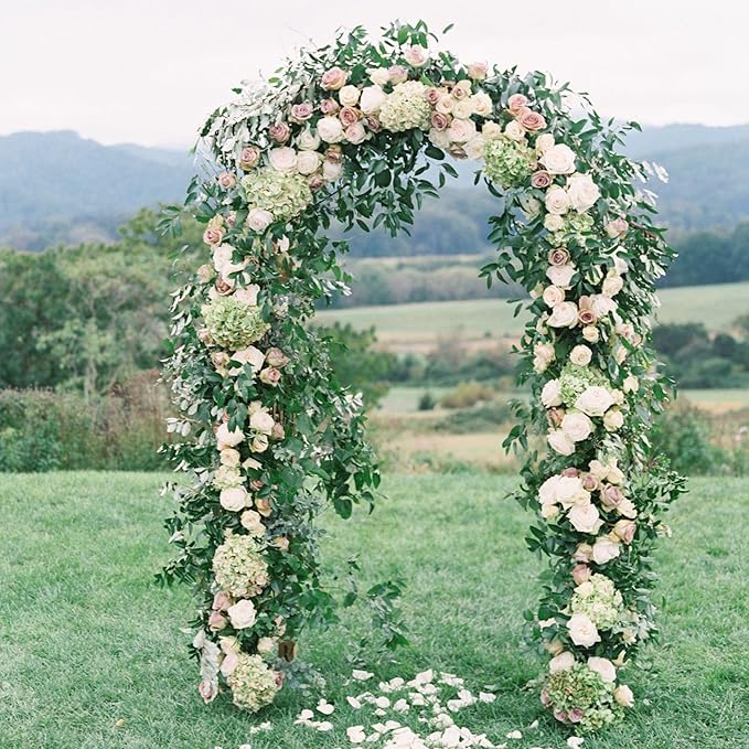 78" H x 45" W Metal Garden Arch Trellis, Wedding Arch,Adjustable Arbor Trellis for Garden Climbing Plants Support or Wedding Decor