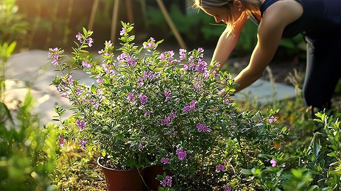 Mexican Heather Purple | 20 Live Plants | Cuphea Hyssopifolia | Drought Tolerant, Evergreen Shrub, Low Maintenance, Flowering Blooms, Full Sun, Ground Cover, Year Round Interest, Outdoor Garden