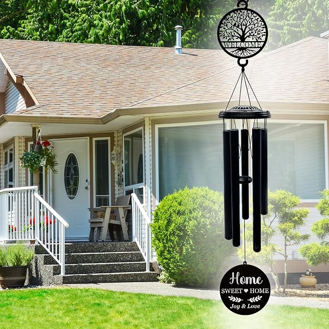 37'' House Warming Gifts New Home Wind Chimes,Housewarming Gifts Ideas for Women, Men, Couple, New Homeowner,Outdoor Decor for Patio,Garden,Yard