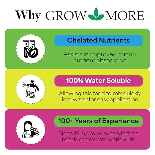 Grow More Super Bloomer 15-30-15 Fertilizer - 3lbs of Flower Fertilizer Bloom Booster for More Colorful Blooms & Blossoms - Flower Food for Flowers of All Types with Chelated Iron & Manganese