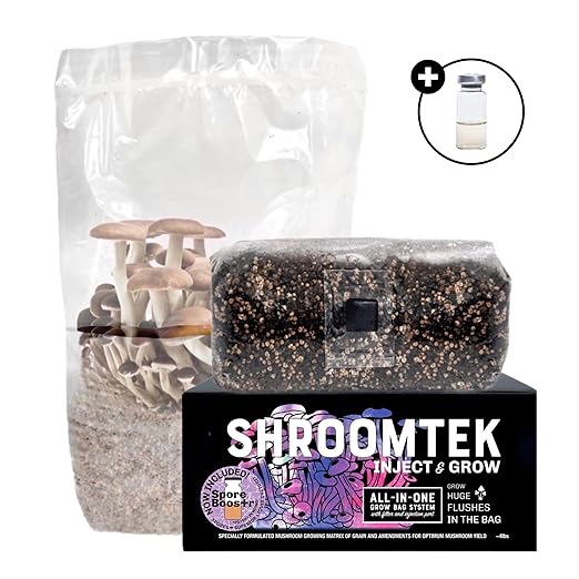 North Spore 'ShroomTek' + Spore Boostr All-in-One Mushroom Grow Bag | Grow Dung-Loving Mushrooms Like Magic Right in The Bag | Just Add Your Own Spores | Made by Mycologists