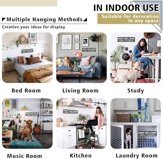 Dog Gifts for Women Funny Wall Decor for Dachshund, Golden Retriever, German Shepherd, French Bulldog, Black Lab, Poodle & More – Pug & Corgi Gifts for Corgi Lovers Tin Sign