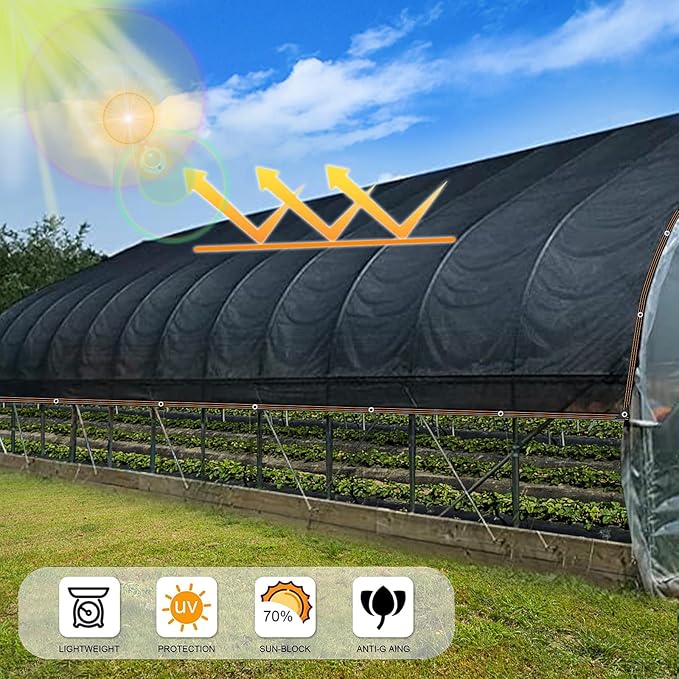 90% Black Shade Cloth for Patio, 3x3 FT Mesh Tarp Sun Shade Cloth with Grommets, Sun Protection Sail for Garden Greenhouse Pergola Plants Chicken Coop Patio Outdoor Neting Cover