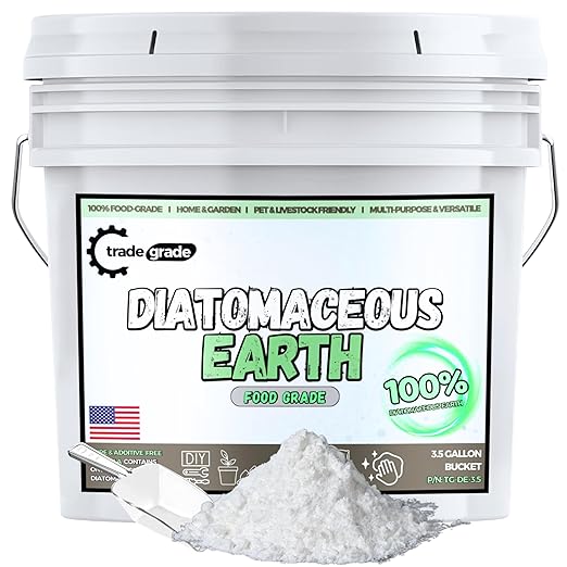 Store Diatomaceous Earth Powder for Plants, Home, and Pets – 3.5 Gallon Bucket | Multi-Purpose Diatomaceous Earth for Gardening, Soil Improvement, and Indoor Use