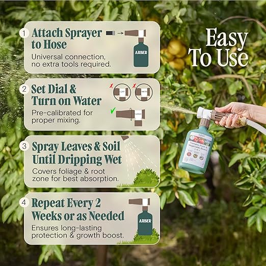 Organic Protectant for Tomatoes & Vegetables – 16oz Ready-to-Spray 3-in-1 Immunity & Yield Booster, Disease Defense—Powdery Mildew, Blight & Rust – Safe for Edible Gardens, Pets & Pollinators