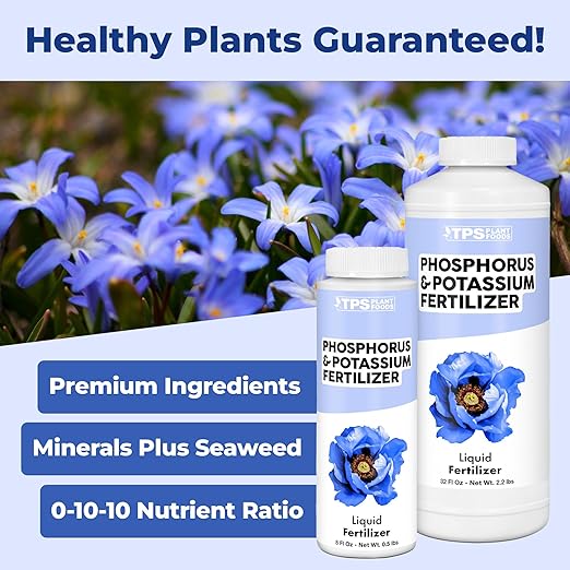 Phosphorus and Potassium Fertilizer, Complete Liquid Phosphorus and Potassium for Plants, 32 oz (1 Quart)