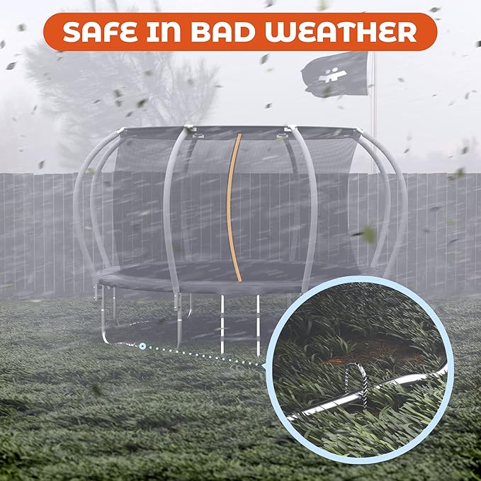 Happin® 12 Inch Heavy Duty Ground Anchors, Garden Stakes U Hook, Tent Stakes Heavy Duty, Chain Link Fence Anchors, Ground Anchors Screw in, Yard Stakes, Galvanized Steel, (4 Pack, Silver)