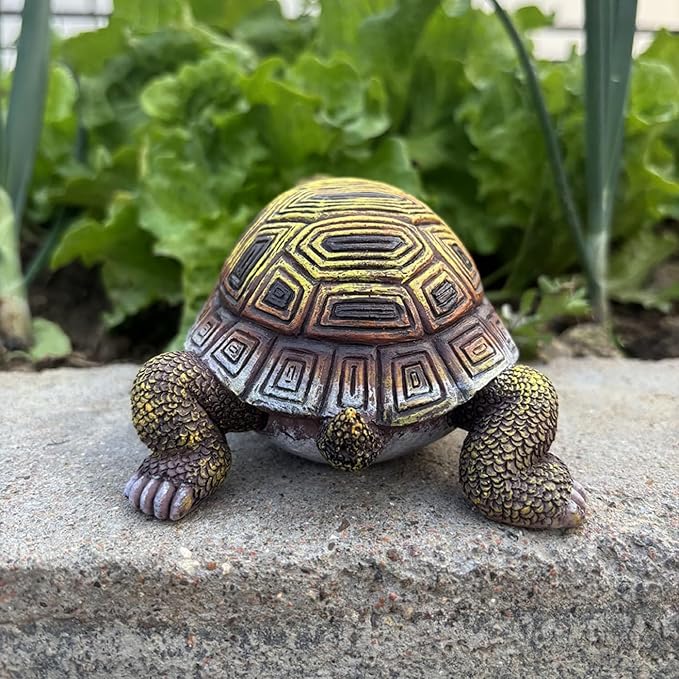 Turtle Statue, Walking Tortoise Figurine Outdoor Sculpture Decor for Yard Patio Garden