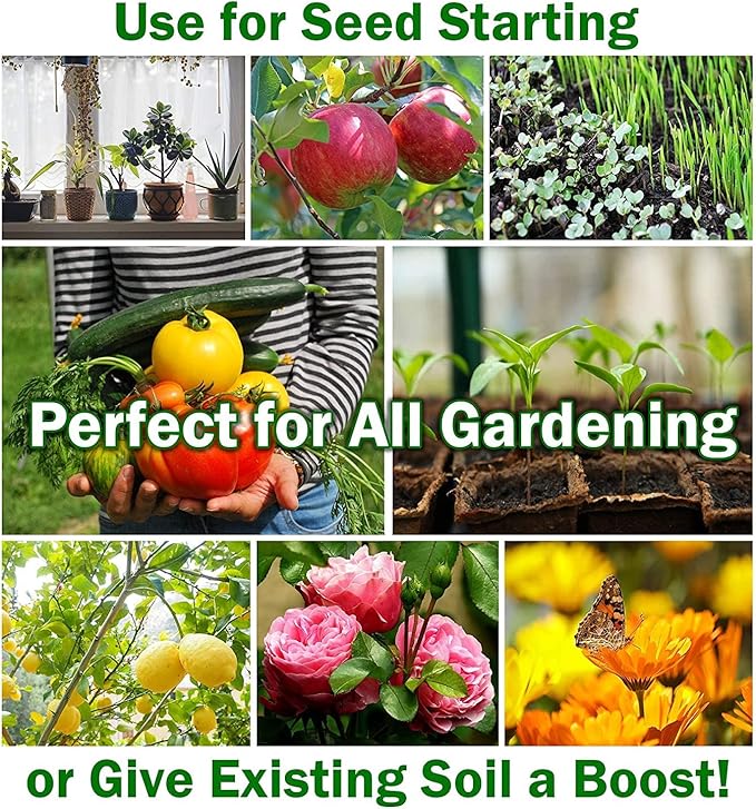 WONDER SOIL | 1000 Organic Seed Starter Pellets | Ready to Plant Seed Starting Soil Loaded with Pre-Mixed Nutrients | Fast Germination | Indoor or Outdoor | 1000 Count