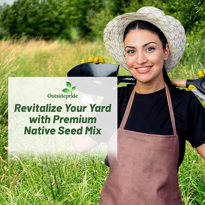 Outsidepride Southwest Native Grass Seed Mix - 1 lb. Perennial Warm & Cool Season Grasses, Drought & Heat-Tolerant, Low Maintenance, Ideal for Erosion Control, Pasture, & Natural Landscaping