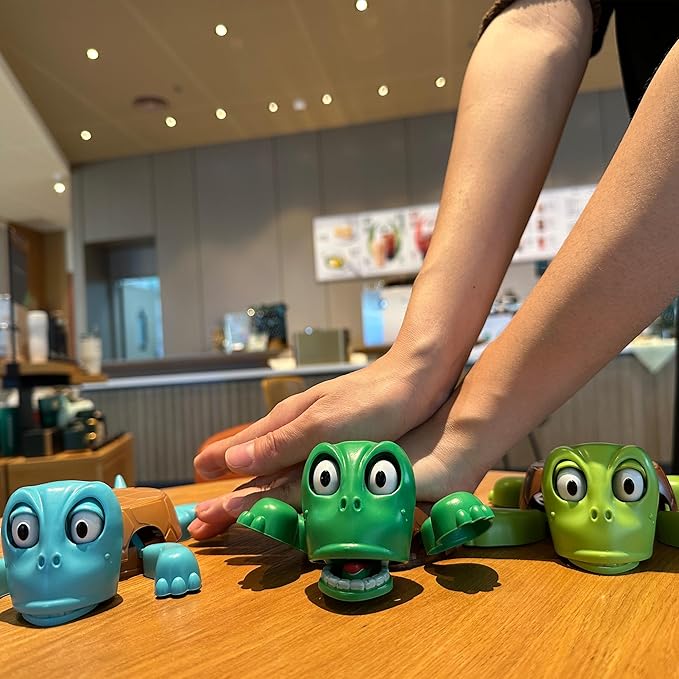 JOD® Turtle Cup Holder, Turtle Coaster with Funny Expression, 2 PCS Cup Holder with Liftable Limbs & Expressive Face for Turtles,Tortoise Lover Gag Gifts Home Decor (2PC-Blue)